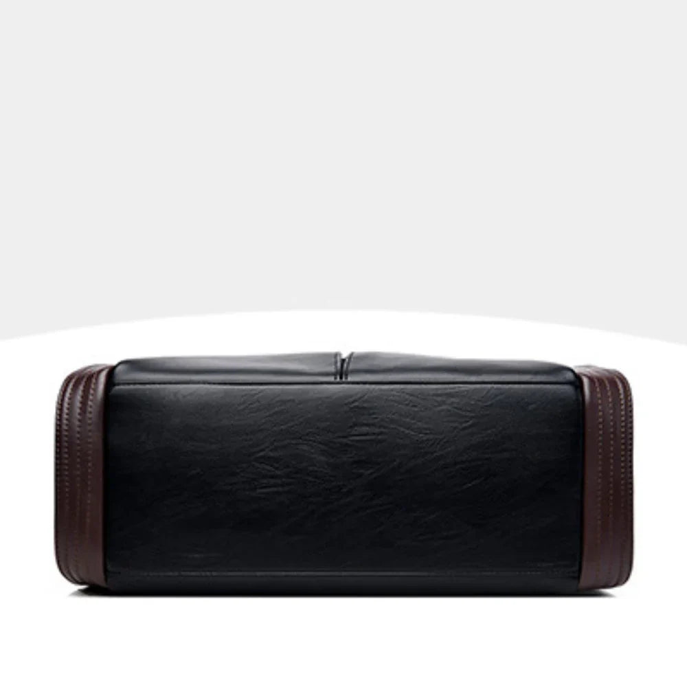 SOFT LEATHER LARGE CAPACITY FASHION TOTE HANDBAG
