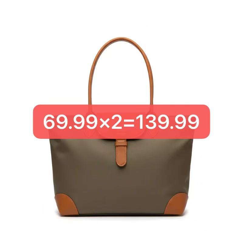 WATEPROOF NYLON COMMUTER LARGE SHOULDER TOTE BAG