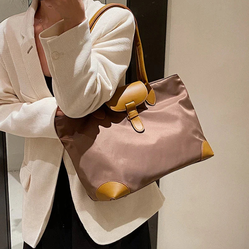 WATEPROOF NYLON COMMUTER LARGE SHOULDER TOTE BAG